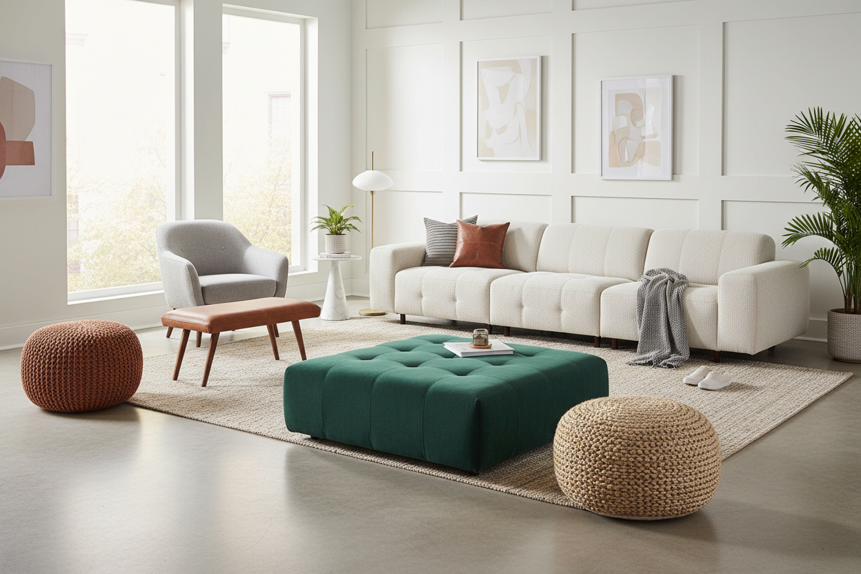 Footstools, Ottomans & Poufs