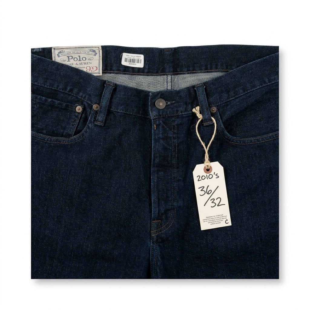Polo Ralph Lauren Authentic Dungarees Jeans Dark Wash 36x32