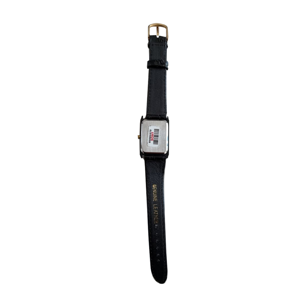 Vintage Nisken Rectangular Gold Dial Quartz Watch - Requires a Battery