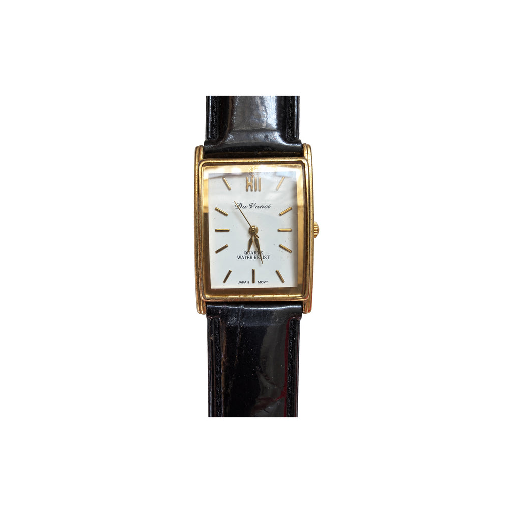 Vintage Da Vanci Rectangular Water-Resistant Quartz Watch - Requires a Battery