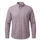 Five Four Dusty Mauve Oxford Long Sleeve Shirt - Mauve / Pink / Size Large