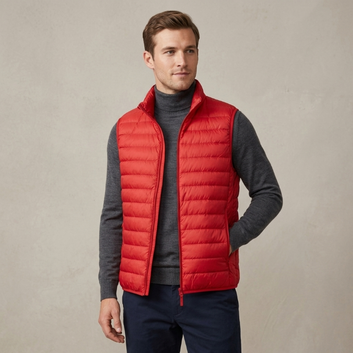 Uniqlo Ultra Light Down Vest Red