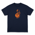 Five Four Riot Music Headphone Graphic T-Shirt Navy Blue