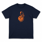 Five Four Riot Music Headphone Graphic T-Shirt Navy Blue