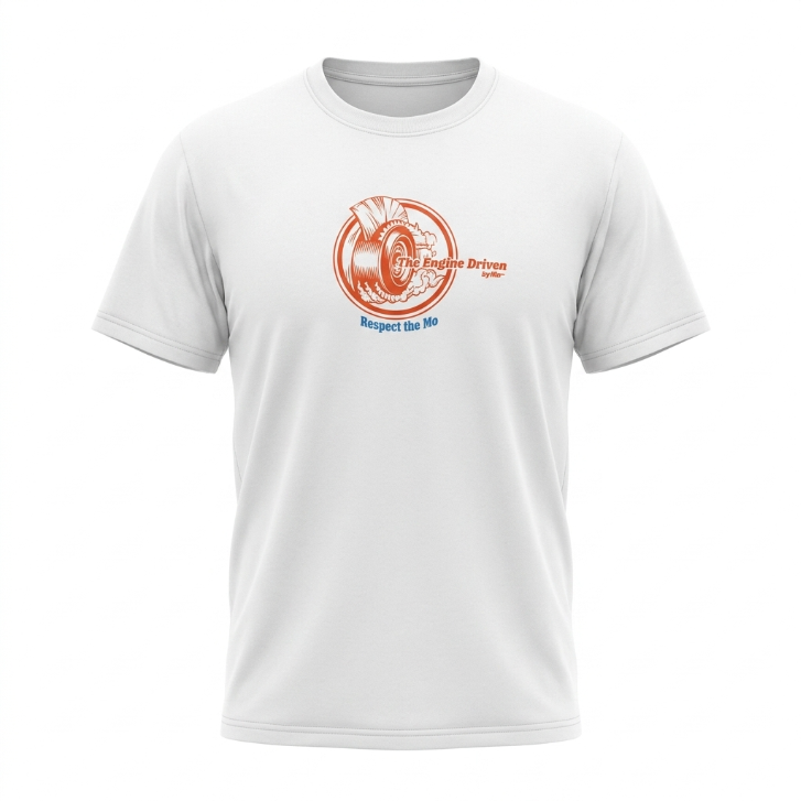 Five Four "The Engine Driver / Respect The Mo" Graphic T-Shirt White