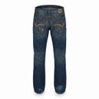 Five Four Distressed Medium Wash Straight Leg Denim Jeans
