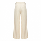 Lafayette 148 New York Cream Silk Blend Wide Leg Pants Size 4