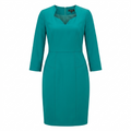 BOSS Hugo Boss Green V-Neck Sheath Dress