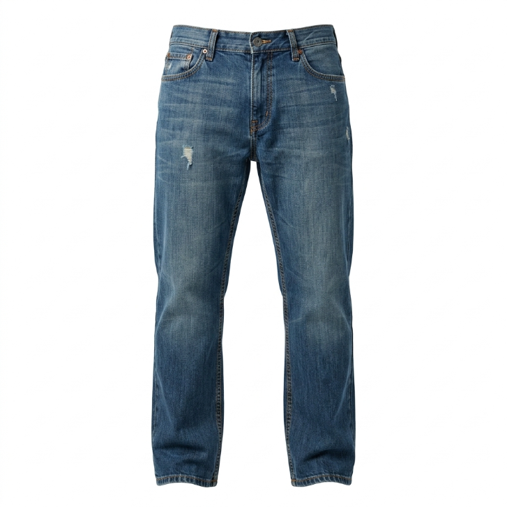 Five Four Jeans Distressed Wide Straight Leg