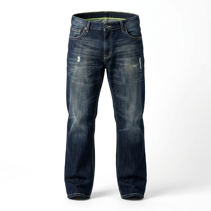 Five Four Distressed Faded Medium Wash Straight Leg Jeans