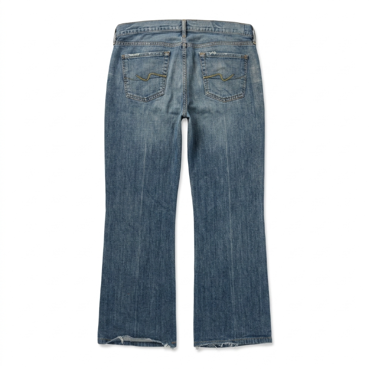 7 For All Mankind by Jerome Dahan Distressed Bootcut Jeans