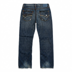Five Four Jeans Dark Wash Distressed Straight Leg