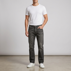 Title Five Four Faded Black Original Straight Leg Denim Jeans