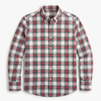 Five Four Red Navy & White Plaid Long Sleeve Shirt - Red / Navy / White / Size Medium