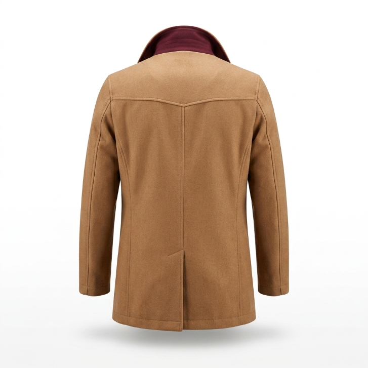 Five Four Tan Button-Up Coat