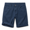 Five Four Slate Blue 5-Pocket Cuffed Shorts