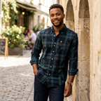 Five Four x Mark McNairy Blackwatch Plaid Polka Dot Shirt
