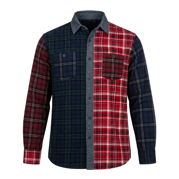 Uniqlo / Five Four Custom Colorblock Flannel Shirt