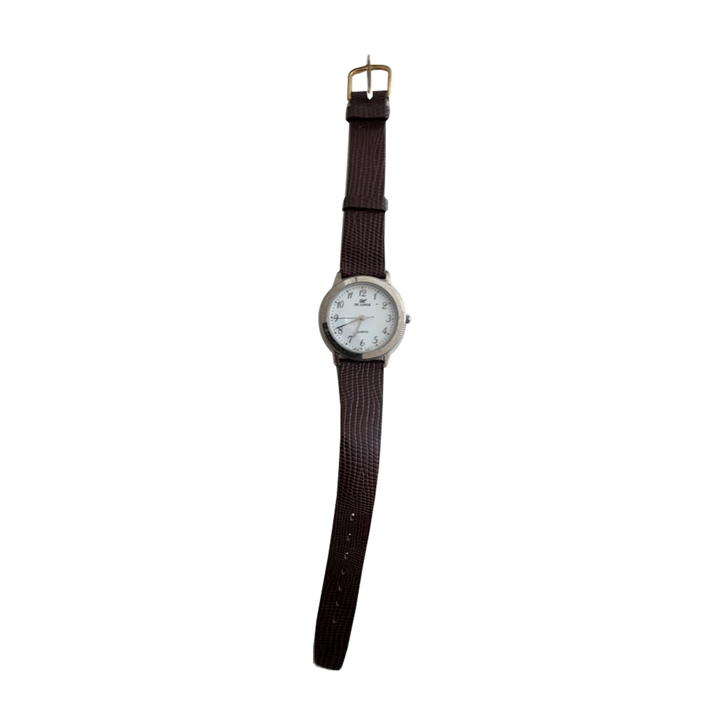 Vintage De Longe White Dial Quartz Dress Watch - Requires a Battery