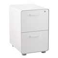 Poppin Stow 2-Drawer File Cabinet White
