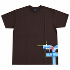 Five Four Abstract Side Graphic T-Shirt - Brown/Blue