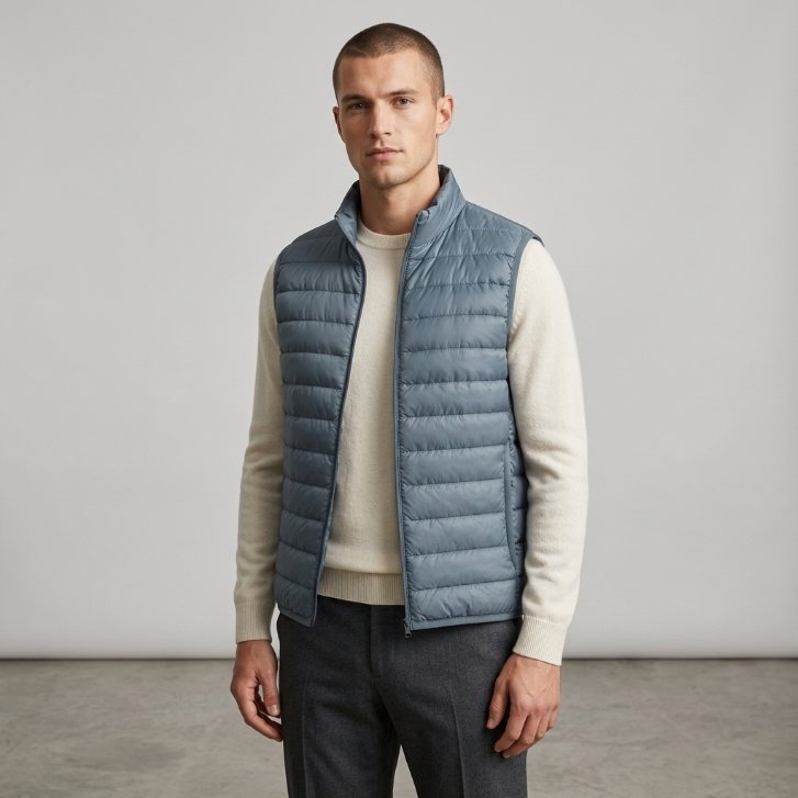 Uniqlo Ultra Light Down Vest Slate Blue