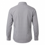 Five Four Purple Micro Gingham Check Long Sleeve Shirt - Purple / White / Size Large