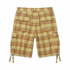 Five Four Yellow Plaid Cargo Shorts