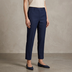 Tory Burch Tailored Ankle Pants Navy Blue Size 2
