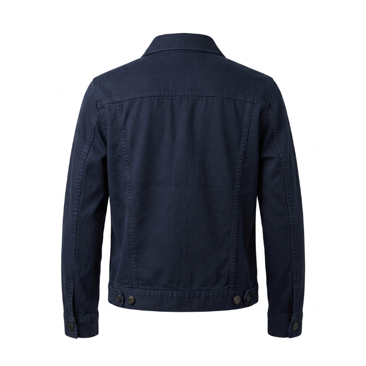 Five Four Navy Blue Twill Trucker Jacket