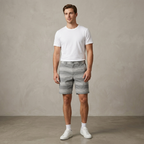 Five Four Glray/White Pinstripe Shorts