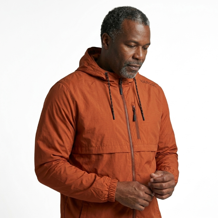 Municipal Sport Utility Gear Windbreaker - Rust Orange