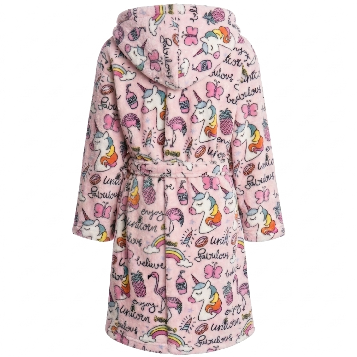 Mad Dog Fleece Kids Robes - Unicorn (Girls)