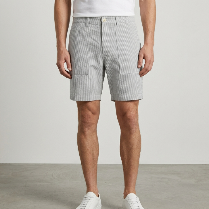 Five Four Seersucker Pinstripe Shorts