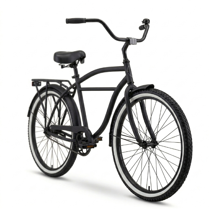sixthreezero Around the Block Cruiser Bike - Matte Black