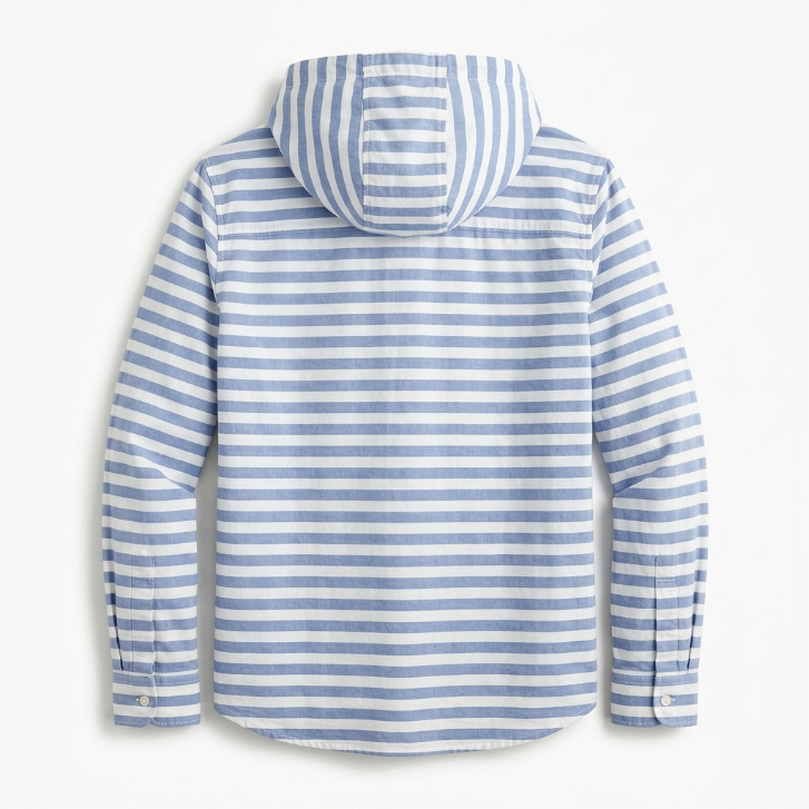 Woolworths Est 1931 Blue & White Striped Hooded Jacket