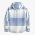 Woolworths Est 1931 Blue & White Striped Hooded Jacket