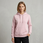 Pigment Dye Pullover Hoodie in Blush Pink
