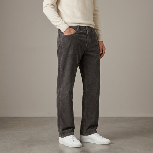 AG Adriano Goldschmied Size 32x31 Charcoal Washed Black Corduroy Pants