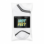 HOT FEET 8 Pack No Show Socks for Women, Thin Low Cut Ankle Socks - Size 4-10 (White)