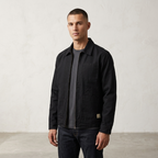 Five Four Cotton Canvas Workwear Jacket Black