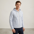 Woolworths Est 1931 Blue & White Striped Hooded Jacket
