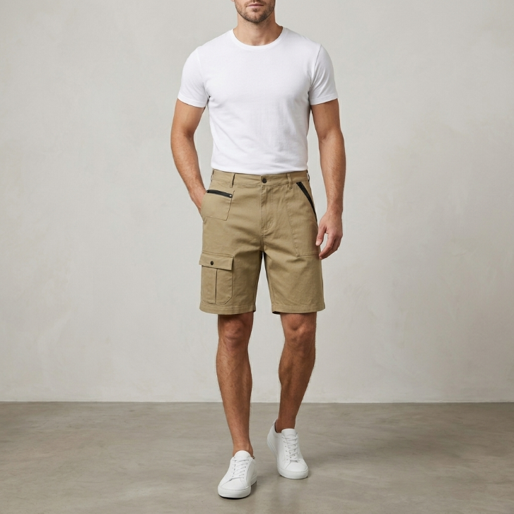 Five Four x Mark McNairy Khaki Cargo Shorts