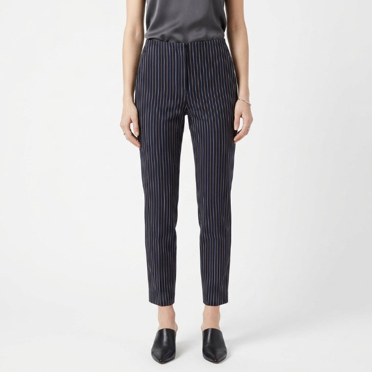 Derek Lam 10 Crosby Navy Pinstripe Pants Size 0