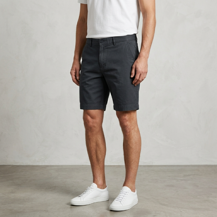 Five Four Benedict Black Chino Shorts
