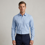 Five Four Button Down Long Sleeve Dress Shirt Light Blue