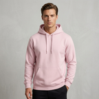 Pigment Dye Pullover Hoodie in Blush Pink