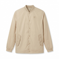 Grand AC Tan Beige Snap Button Lightweight Jacket