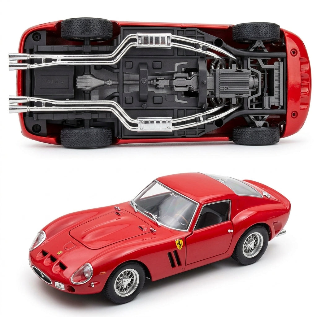 Vintage Bburago Ferrari 250 GTO 1962 Red 1:18 Diecast Model – Made in Italy