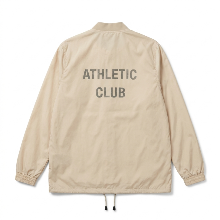Grand AC Tan Beige Snap Button Lightweight Jacket